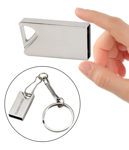 Super Mini Metal USB 2.0 Flash Drives 64GB High Speed Pen Drive 32GB Memory Stick 16GB with Key Chain Business Gift 8GB U Disk - Imagen 10