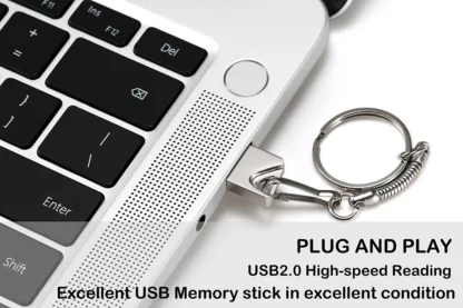 Super Mini Metal USB 2.0 Flash Drives 64GB High Speed Pen Drive 32GB Memory Stick 16GB with Key Chain Business Gift 8GB U Disk - Imagen 15