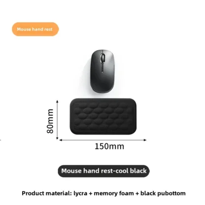 Keyboard mouse wrist rest ergonomic office typing protect relax wrist memory foam mouse pad computer notebook mouse pad - Imagen 10