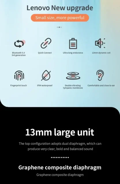 Original LP40 NEW True Wireless Bluetooth Earphones 2 Mics With Fast Charging Workout Headphones Surround Sound Music Earbuds - Imagen 11