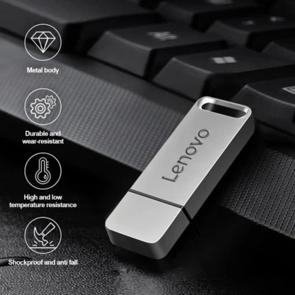 Lenovo 2TB USB Flash Drive USB3.1 128GB 512GB Pen Drive USB Stick 256GB High-Speed Flash Drive Pen Drive For Phone Computer PS5 - Imagen 11