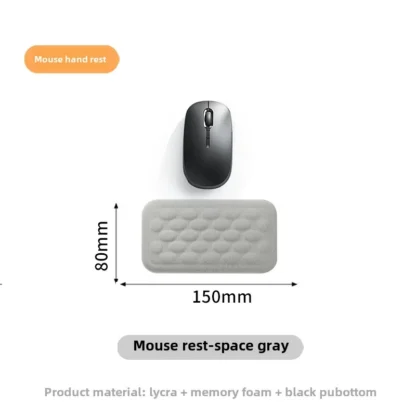 Keyboard mouse wrist rest ergonomic office typing protect relax wrist memory foam mouse pad computer notebook mouse pad - Imagen 12