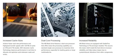 Western Digital WD Black 4TB 6TB 8TB 1TB 2TB 3.5 ''Gaming Hard Drive SATA3 HDD Device 7200RPM 6Gb / s HDD Original - Imagen 9