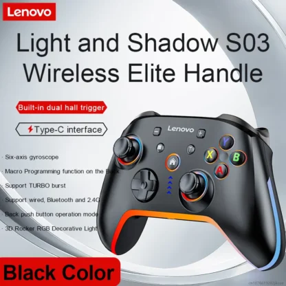 Lenovo S03 Wireless Bluetooth Gaming Controller for PC Windows,Android TV for Black Myth: Wukong GamePad, 3.5mm for Switch - Imagen 12