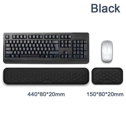 Keyboard wrist Rest Memory Foam Keyboard Mouse wrist Rest Ergonomic Design Wrist Pad for Computer Keyboard Laptop Wrist - Imagen 6