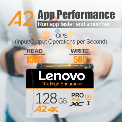 Real Lenovo 2TB SD Card Mini Micro TF SD Card 128GB Vedio Cards 512GB Class10 High Speed Flasd Memory Card for PC/Phone/Camera - Imagen 2