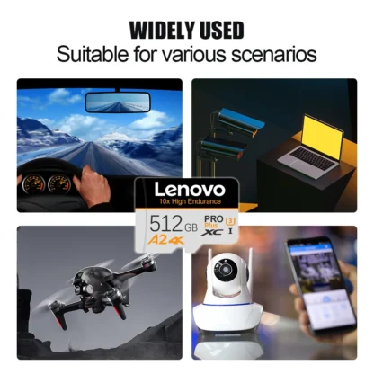 Real Lenovo 2TB SD Card Mini Micro TF SD Card 128GB Vedio Cards 512GB Class10 High Speed Flasd Memory Card for PC/Phone/Camera - Imagen 6