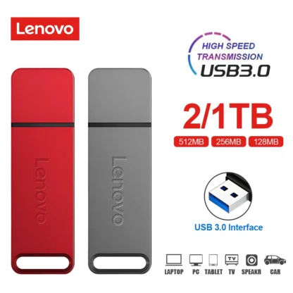 Lenovo 2TB USB Flash Drive USB3.1 128GB 512GB Pen Drive USB Stick 256GB High-Speed Flash Drive Pen Drive For Phone Computer PS5 - Imagen 7
