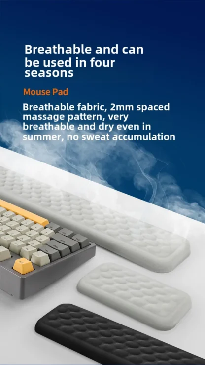 Keyboard mouse wrist rest ergonomic office typing protect relax wrist memory foam mouse pad computer notebook mouse pad - Imagen 21