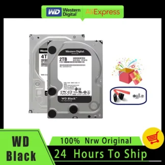 Western Digital WD Black 4TB 6TB 8TB 1TB 2TB 3.5 ''Gaming Hard Drive SATA3 HDD Device 7200RPM 6Gb / s HDD Original
