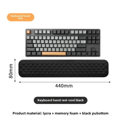 Keyboard mouse wrist rest ergonomic office typing protect relax wrist memory foam mouse pad computer notebook mouse pad - Imagen 9