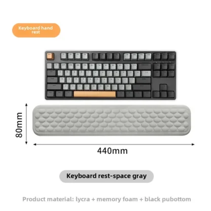 Keyboard mouse wrist rest ergonomic office typing protect relax wrist memory foam mouse pad computer notebook mouse pad - Imagen 7