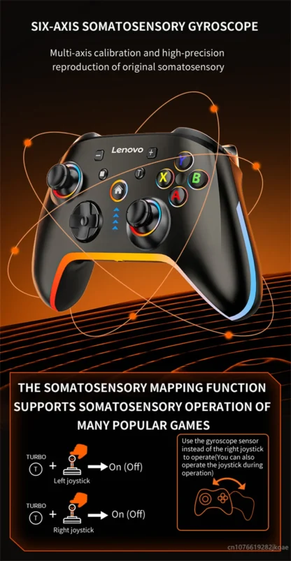 Lenovo S03 Wireless Bluetooth Gaming Controller for PC Windows,Android TV for Black Myth: Wukong GamePad, 3.5mm for Switch - Imagen 24