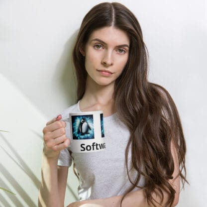 Taza blanca brillante - Imagen 3